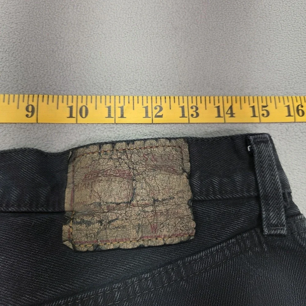 Levis Jeans Mens Black Straight Denim Faded‎ Wash Red Tab Mid Rise Fits 30x27